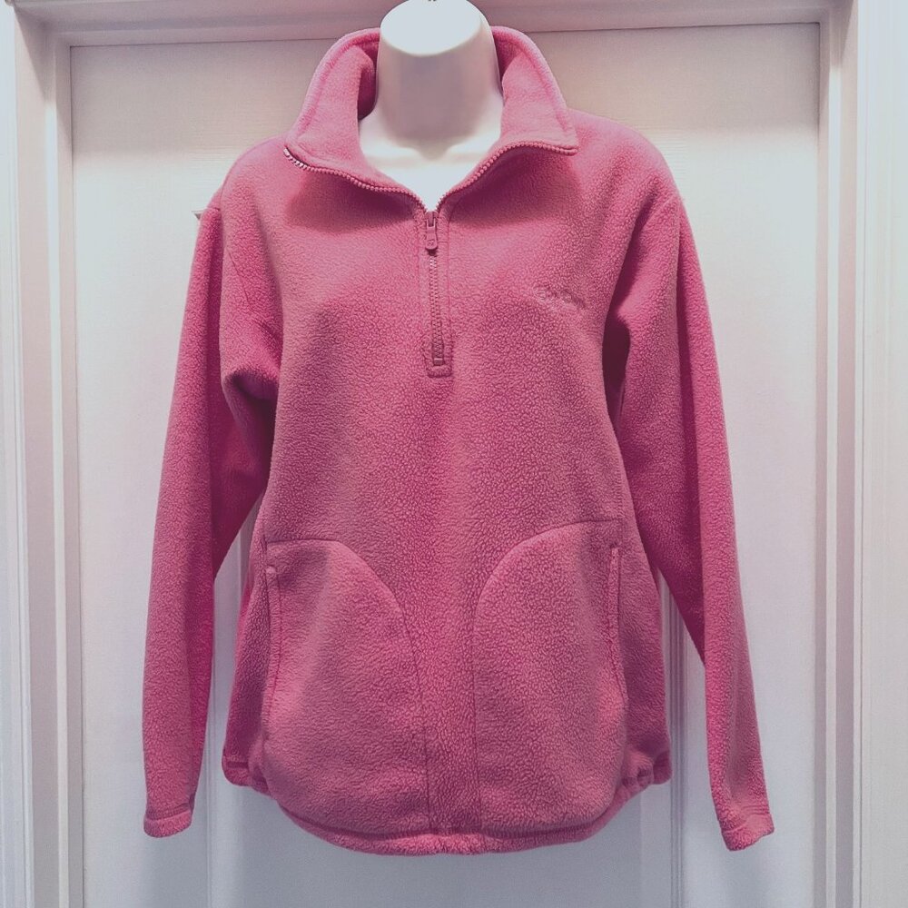 Big Dogs Polar Dogs High Tech Gear 100% Polyester Pull Over Jacket-Small-Pink